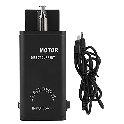 Pyltha Grillmotor BBQ Drehspiess, USB betrieben, Kompakt und Leise, Aluminiumgehäuse, Ideal für Gasgrill und Rotisserie - Energieeffizient, Leicht zu Transportieren, für Hähnche von Pyltha