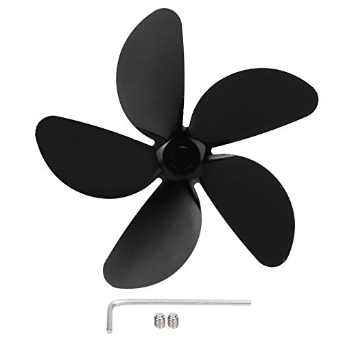 Pyltha Kaminlüfter Blade Universal Aluminiumlegierung 5-Blade-Lüfterzubehör Schwarz schwarz Pyltha Kaminlüfter Blade Universal Aluminiumlegierung 5-Blade-Lüfterzubehör Schwarz schwarz von Pyltha