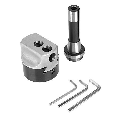 R8 Boring F1 Schaft, Einstellbarer Holz Metall Drehmaschine Bohrkopf 75mm - Feineinstellung, Robust und Vielseitig, Ideal für Holz und Metallbearbeitung von Pyltha