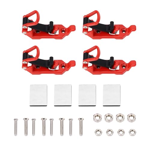 Schaufelhalter für Dachträger, Metall Gummi Klemmbefestigung, 4er Set Schwarz, Robust Vielseitig - Einfache Montage, Platzsparend, Für Auto und Bootsregale (Verrotten) von Pyltha