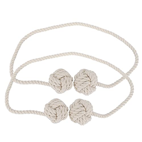 Seilback -Tieback -Hand -hergestellten Vorhangsteuerbacks Baumwollhalter mit Hanging Ball für Wohnzimmer Bürodekoration von Pyltha