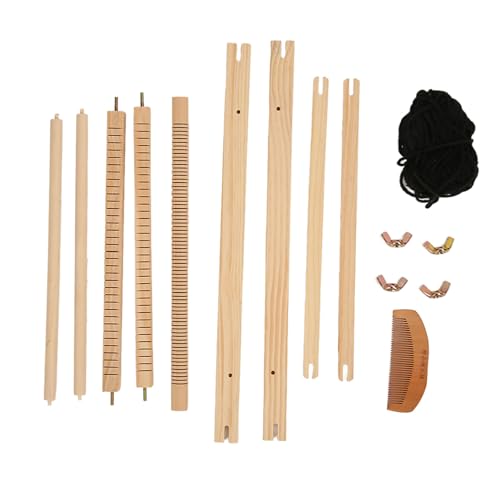 Webrahmen Aus Holz, Einfacher Handwebstuhl Für Und Anfänger, 51x40cm - Vielseitig Für Wandbehänge, Taschen Und Matten, Leicht Bedient Für Kreatives Weben von Pyltha