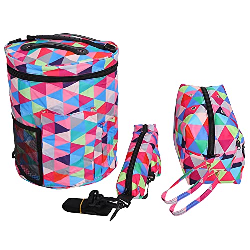 Wollkorb Aufbewahrung Aus Oxford Stoff, Bunte Garn - und Näh Tasche, Mit Reißverschluss - Strapazierfähig, Praktisch, Ideal Für Stricken Und Häkeln von Pyltha