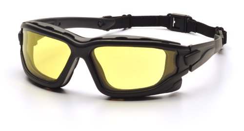 Pyramex Safety I-Force SB7030SDT Schutzbrille mit erhöhter Antibeschlagwirkung Feuerresistent, gelb, Bernstein von Pyramex Safety