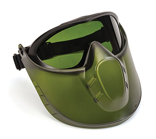 Pyramex EGG504TSHIELDIR5 getönter Gesichtsschutz mit IR5 H2X Antibeschlag-Schutzbrille, Capstone Green von Pyramex Safety