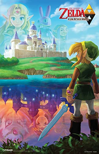 Pyramid America Zelda Poster - The Legend of Zelda - A Link Between Worlds - Videospiele Home Decor, Ideal als Spielzimmer-Zubehör und Dekor - (28,9 x 43,2 cm) - Poster & Drucke, Kunstspiele von Pyramid America