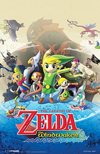 Pyramid America Zelda Poster – The Legend of Zelda – Windwaker – Videospiele Home Decor, ideal als Spielzimmer-Zubehör und Dekor – (28,9 x 43,2 cm) – Poster & Drucke, Kunstspiele von Pyramid America