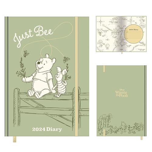 Disney Winnie the Pooh 2024 Diary (Just Bee Design), A5 Diary with Hard Cover, Week to a View Planner, Winnie the Pooh Gifts for Women and Men - Official Merchandise von Pyramid International