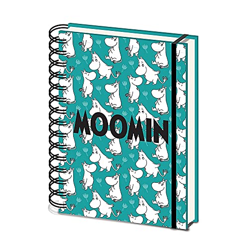 Moomin HARDCOVER SPIRAL-NOTIZBUCH, DIN A5 / 100 linierte Seiten - offizielles Lizenzprodukt von Pyramid International