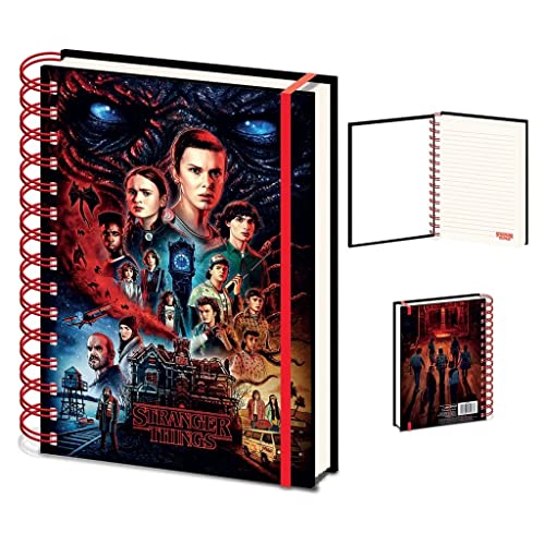 Pyramid Europe Stranger Things Notizbuch mit 3D Lenticular Cover (Vecna Design) A5 Spiral Notizbuch mit 3D Effekt, Stranger Things Geschenke - Offizielles Lizenzprodukt von Pyramid International