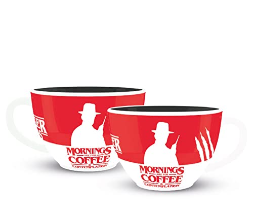 Stranger Things Tasse (Coffee and Contemplation Design) 325ml Kaffeetasse aus Keramik - Offizielles Lizenzprodukt von Pyramid International