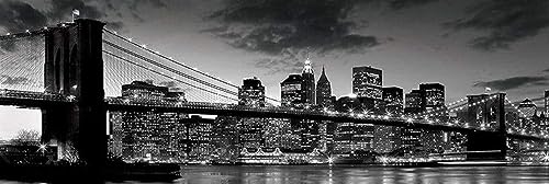 Pyramid Generic Brooklyn Bridge bei Sonnenuntergang ' Slim Poster', 30 x 91.5 cm von Pyramid Generic