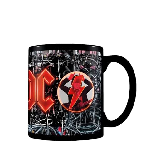 AC/DC Heat Change Mug - Offizielle AC/DC-Keramiktasse mit wärmeaktiviertem Design, ikonisches Band-Logo enthüllt mit Wärme, perfekt für Fans, ideal für heiße Getränke, ideal für Zuhause oder Büro AC/DC Heat Change Mug - Offizielle AC/DC-Keramiktasse mit wärmeaktiviertem Design, ikonisches Band-Logo enthüllt mit Wärme, perfekt für Fans, ideal für heiße Getränke, ideal für Zuhause oder Büro von Pyramid International