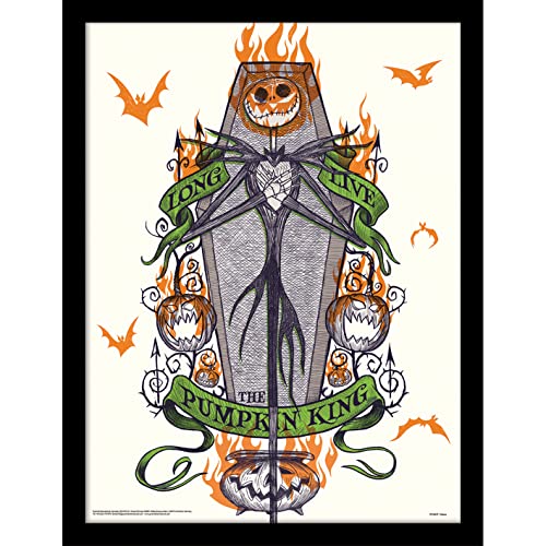 Pyramid International Disney The Nightmare Before Christmas Poster (Colorful Shadows Design) Jack Skellington Poster, 30 cm x 40 cm – Offizielles Merchandise von Pyramid International