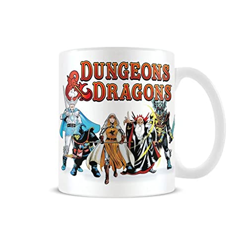 Dungeons and Dragons Kaffeetasse in Geschenkbox (D&D-Charakter-Design), Dungeons and Dragons-Tasse, 325 ml, weiße Keramiktasse, Dungeons and Dragons Geschenke, offizieller Merchandise-Artikel von Pyramid International