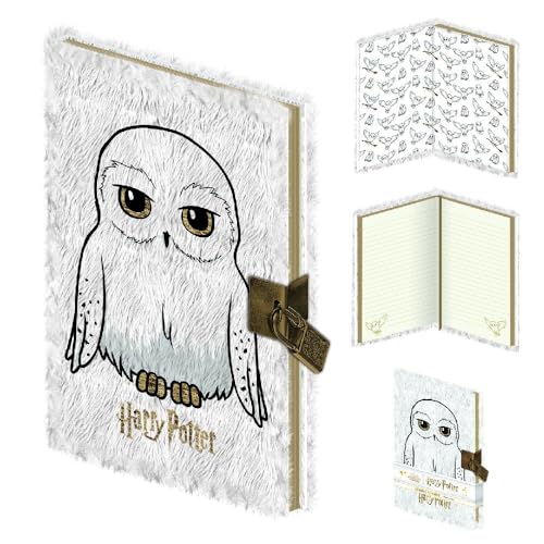 HARRY POTTER Notizbuch, DIN A5 linierte Seiten (Fluffy Hedwig Design) - Offizielles Lizenzprodukt von Pyramid International