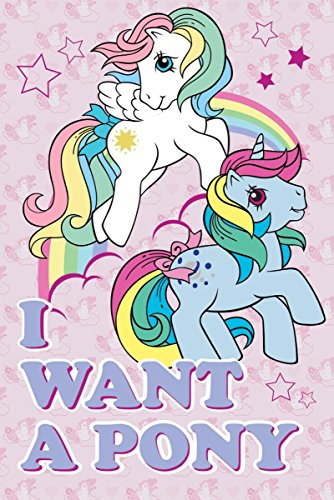 Mein kleines Pony Retro 'ich Will EIN Pony' Maxi Poster,61 x 91.5 cm von Pyramid International