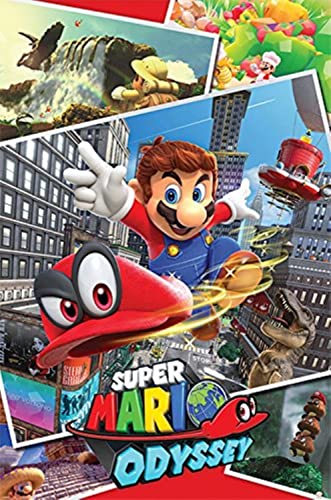 Nintendo Super Mario Odyssey 'Collage' Maxi Poster,61 x 91.5 cm von Pyramid International