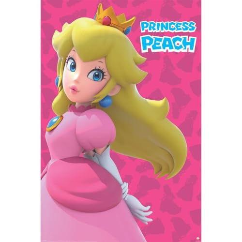 Poster – Prinzessin Peach – Super Mario – Rosa – 61 x 92 cm – Videospiel-Poster – Dekoratives Poster Poster – Prinzessin Peach – Super Mario – Rosa – 61 x 92 cm – Videospiel-Poster – Dekoratives Poster von Pyramid International