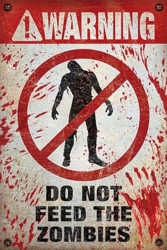 Pyramid Generic Warnung! Nicht Füttern die Zombies,' Maxi Poster',61 x 91.5 cm von Pyramid International