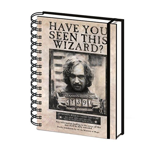 Pyramid International A5 Wiro Notebook - Harry Potter (Wanted Sirius Black), SR72252, Schwarz von Pyramid International