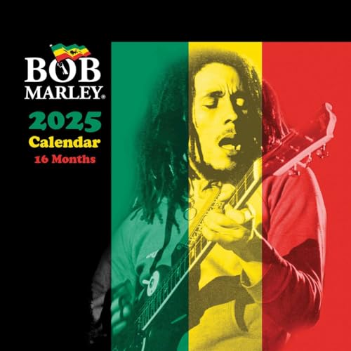 Pyramid International Bob Marley Kalender 2025 - Legendary Reggae Icon Art - 16-Monats-Planer - Geschenk für Marley Fans - Sammleredition von Pyramid International