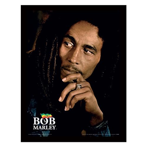 Pyramid International Bob Marley Plattenspieler-Rutschmatte zum Mixen, DJ-Kratzen und Heimhören, offizielles Design von Pyramid International