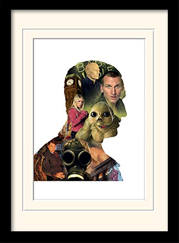 Pyramid International Doctor Who (Eccleston) 30x40 cm montiert und gerahmt, Mounted 250GSM PAPERWRAP MDF, Mehrfarbig, 44 x 33 x 4 cm von DOCTOR WHO