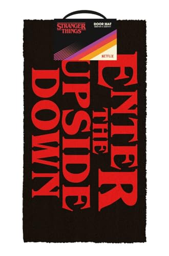 Pyramid International Stranger Things Fußmatte (Enter The Upside Down Design), Kokosfaser, Außen- und Innenfußmatte, 60 cm x 33 cm, offizieller Merchandise-Artikel von Pyramid International