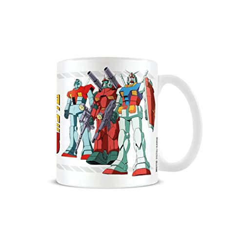 Pyramid International Gundam Tasse (Gundam Mobile Suit Design) 325 ml Keramik Weiß Kaffeetasse & große Tasse in Geschenkbox – Offizieller Gundam Merchandise von Pyramid International