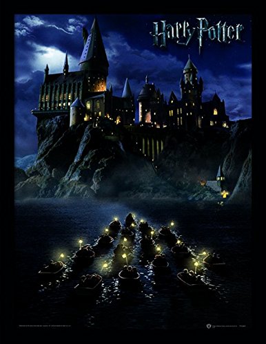 Pyramid International Harry Potter (Hogwarts School) 30x40 cm gerahmter Druck, 250GSM PAPERWRAP MDF, Mehrfarbig, 44 x 33 x 4 cm von iPosters