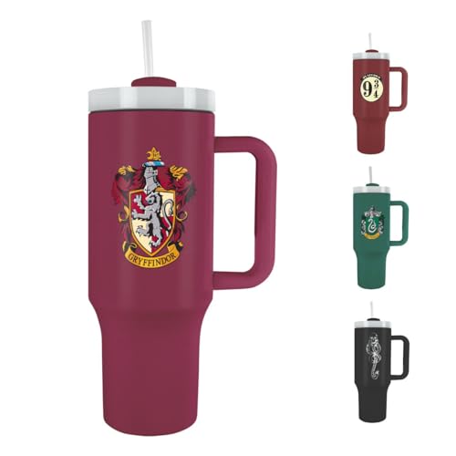 Pyramid International - Tumbler Harry potter - Gryffindor - Isothermischer Becher mit Strohhalm und Griff - 1.2L - Heiße und kalte Thermoskanne von Pyramid International