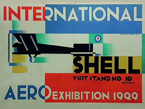 Pyramid International International Aero Exhibition (1929) 60x80cm Leinwand, Poly Canvas + MDF Frame, Mehrfarbig, 61 x 81 x 5 cm von Pyramid International