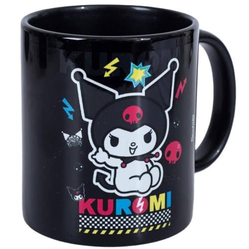 Pyramid International Kuromi (CMYK) schwarze Tasse – 315 ml Keramiktasse – Einheitsgröße von Pyramid International