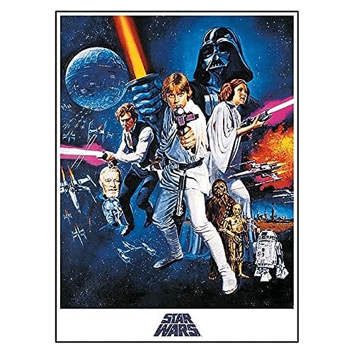 Pyramid Star Wars Episode IV A New Hope One Sheet, 60 x 80 cm, Leinwanddruck, Mehrfarbig von Star Wars