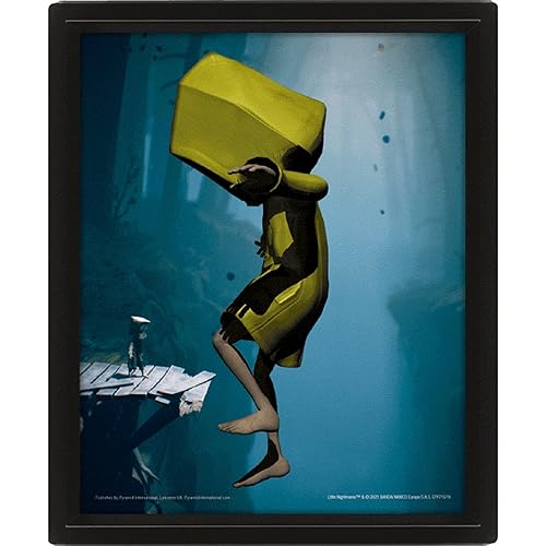 Pyramid International Little Nightmares Poster in 3D, Lentikular, 3D-Wandkunst und Poster in schwarzem Bilderrahmen, 25 cm x 20 cm x 1,5 cm, offizieller Merchandise-Artikel Pyramid International Little Nightmares Poster in 3D, Lentikular, 3D-Wandkunst und Poster in schwarzem Bilderrahmen, 25 cm x 20 cm x 1,5 cm, offizieller Merchandise-Artikel von Pyramid International