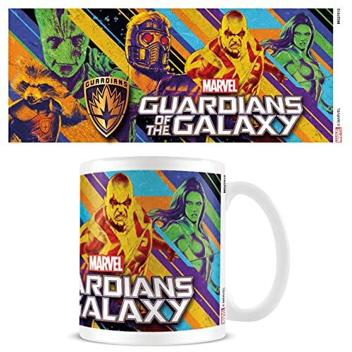 Pyramid International Marvel Guardians of the Galaxy Tasse in Geschenkbox (buntes Helden-Design), 325 ml, Kaffeetasse für Damen und Herren – Offizielles Merchandise-Produkt von Pyramid International