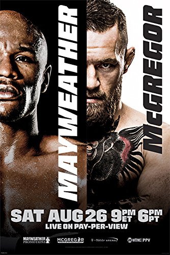 Pyramid International Mayweather VS McGregor Fight Maxi Poster 61 x 91,5 cm, Kunststoff/Glas, Mehrfarbig, 61 x 91,5 x 1,3 cm von Pyramid International