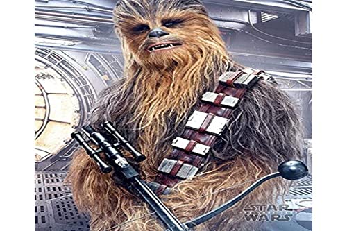 Pyramid International Mini-Poster Chewbacca Bowcaster Star Wars The Last Jedi, Plastik/Glas, Mehrfarbig, 40 x 50 x 1.3 cm von Pyramid International