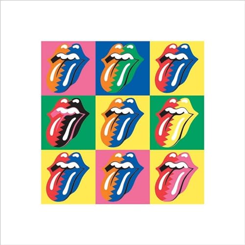 Pyramid International Pop Rolling Stones Kunstdruck, Papier, mehrfarbig, 40 x 40 x 1,3 cm von Pyramid International