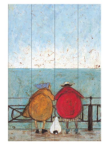 Pyramid International Sam Toft (Doris Earwigging) Holzwand-Kunst, Holz, Mehrfarbig, 40 x 2.5 x 59 cm von Pyramid International