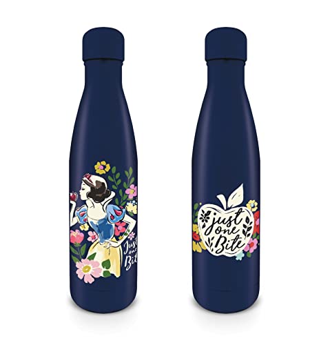 Pyramid Europe Disney Schneewittchen Metall-Getränkeflasche (Just One Bite Design) 540ml Wasserflasche - Offizielles Lizenzprodukt von Pyramid International