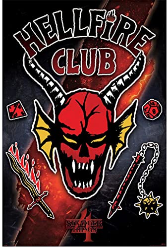 Pyramid International Stranger Things 4 Poster Hellfire Club Emblem Rift von Pyramid International