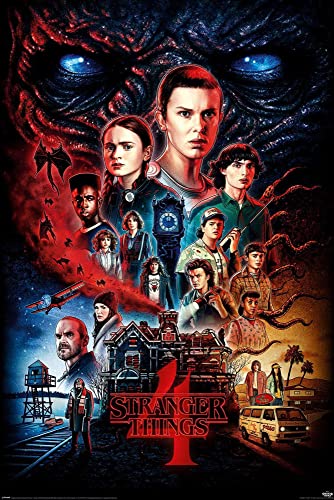 Pyramid International Stranger Things 4 Poster Vecna, Flur, 61 x 91,5 cm, Mehrfarbig von Pyramid International