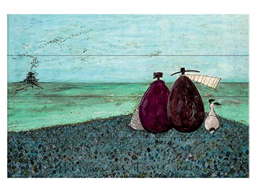 Pyramid International Toft (The Same as it Ever was) Holzwand-Kunst, Holz, Mehrfarbig, 40 x 2.5 x 59 cm von Pyramid International