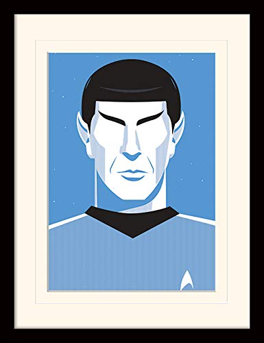 Pyramid International Star Trek (Pop Spock) Kunstdruck zum 50. Jahrestag, gerahmt, 30 x 40 cm von Pyramid International
