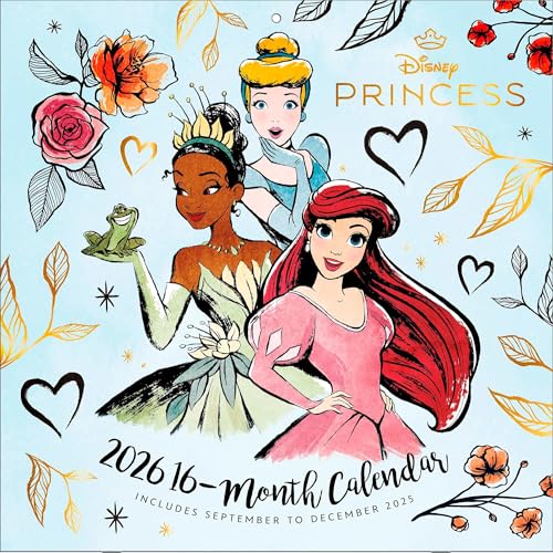 DISNEY PRINCESS - Broschürenkalender im Format 30 x 30 von Pyramid