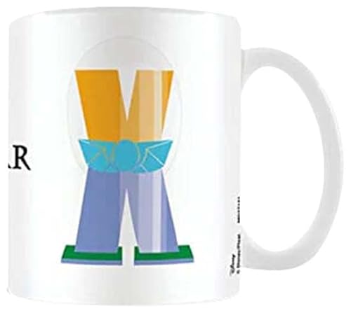 Disney Alphabet Personalisierte Tasse (X für XR Space Ranger Design) 325 ml Keramik-Kaffeetasse in Präsentations-Disney-Geschenkbox – Offizielles Merchandise-Produkt von Pyramid International