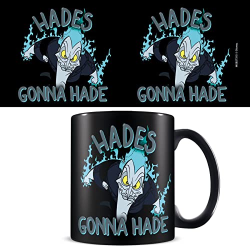 Disney Hercules Tasse (Hades Gonna Hade-Design), 325 ml, Keramik, Schwarz von Pyramid International