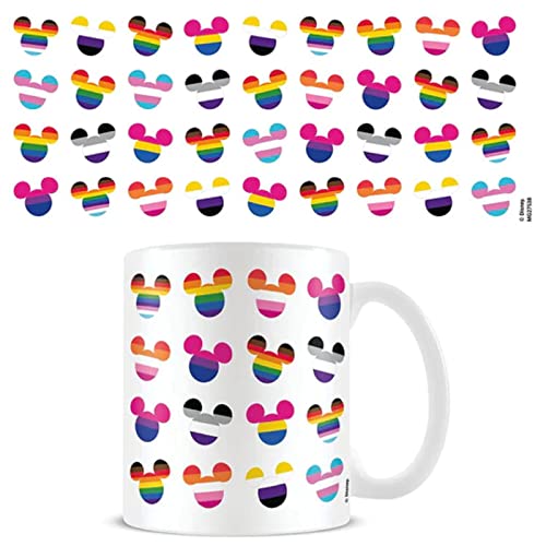 Disney Pride Tasse in Geschenkbox (Pride Mickey Mouse-Design) 325 ml Keramik-Kaffeetasse Hochwertige Disney-Tasse Disney-Geschenke für Frauen – Offizieller Merchandise-Artikel von Pyramid International